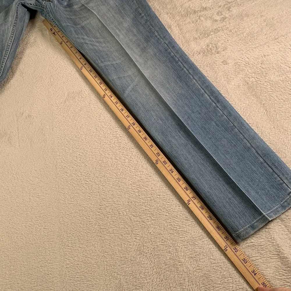 Levis 511 Jeans Mens 36x32 Blue Denim Stretch Tapered‎ Leg Mid Rise Light Wash